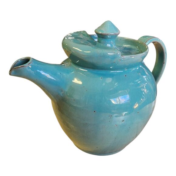 Cole Sanford North Carolina Kenneth George Signed Glazed Pottery 2011 Tea Pot - Picture 1 of 9